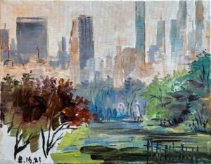 Manhattan View from Central Park / 纽约中央公园遥望曼哈顿