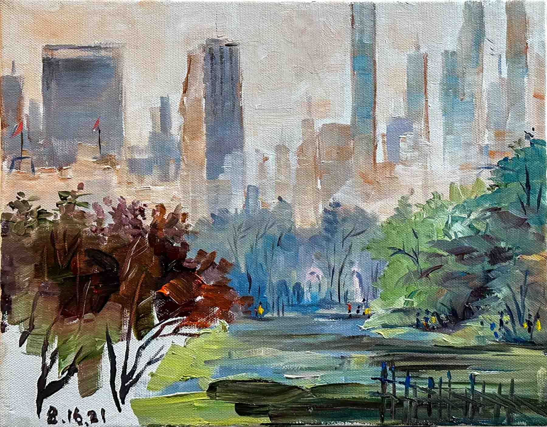 Manhattan View from Central Park / 纽约中央公园遥望曼哈顿