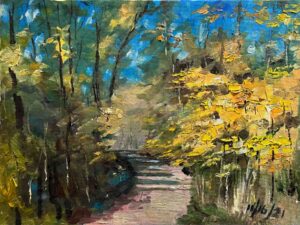 Autumn Scene with Blue Sky / 蓝天下的秋色