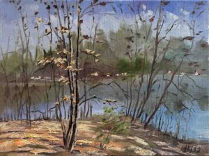 Lakeside Autumn Trees / 湖边秋树