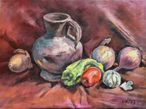 Jar and Vegetables / 壶和蔬菜