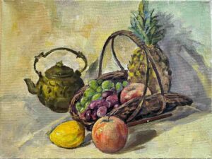 Copper Kettle and Fruit Basket / 铜壶和水果篮