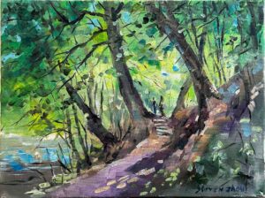 Mountain Road under Summer Tree Shades / 夏日树荫下的山路