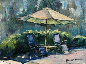 Umbrella and Relaxing Chairs / 伞和休闲椅