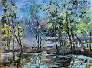 Trees and Reflections on the Lake / 树和湖面倒影