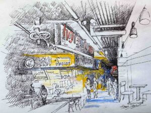 A Corner of Flushing Mall, NY / 纽约法拉盛餐馆