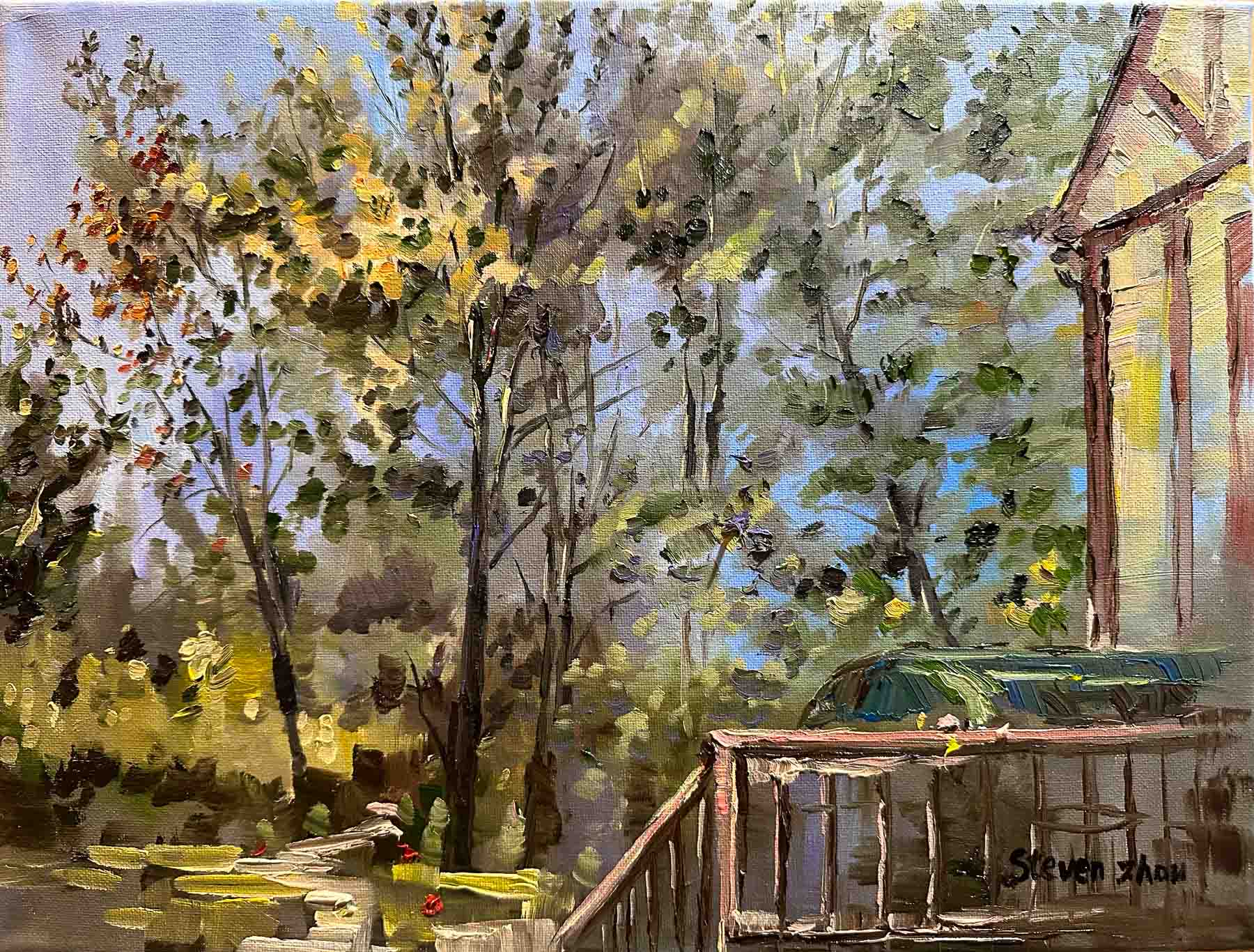 Trees on the Side of House / 屋边的树木