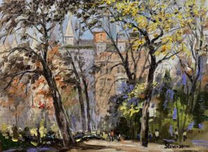 Autumn Scene and the Buildings / 秋色和高楼