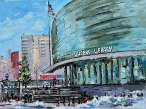 Flushing Landmark Series -Queens Public Library at Flushing / 皇后区法拉盛图书馆